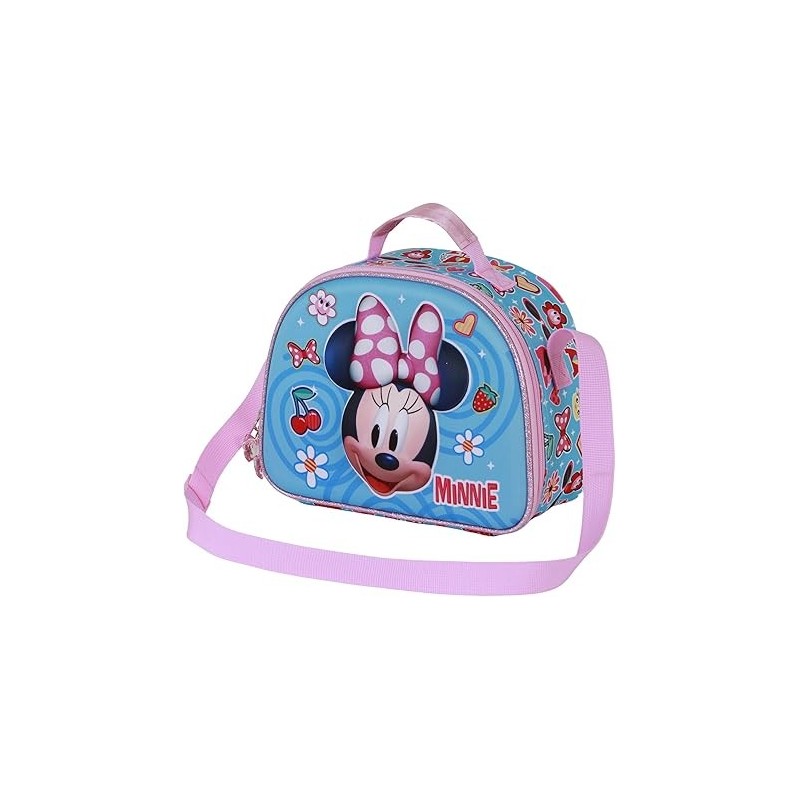 Bolsa Portamerienda 3D Unisex Kids Azul Minnie Mouse