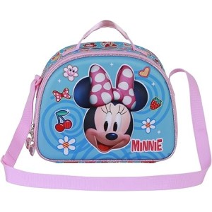 Bolsa Portamerienda 3D Unisex Kids Azul Minnie Mouse
