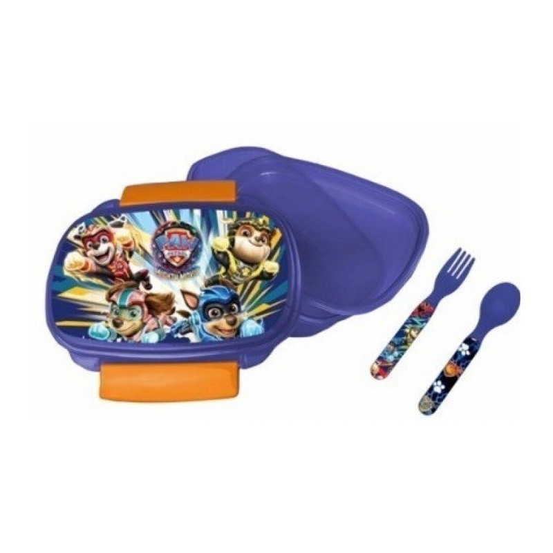 Sandwichera con cubiertos Paw Patrol