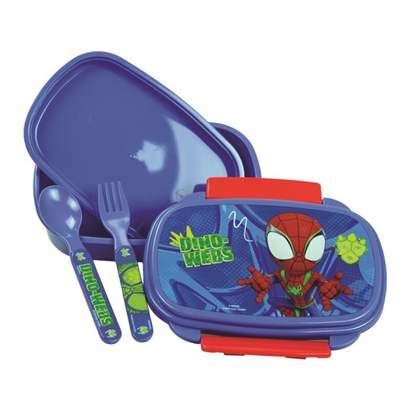 Sandwichera con cubiertos Spidey